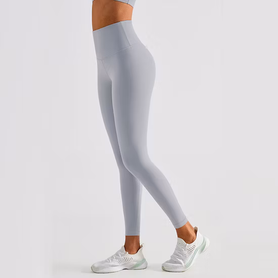 High Quality Yoga Pants Women&prime; S Slim High Waist Peach Hip Fitness Pants Running Sport Leggings