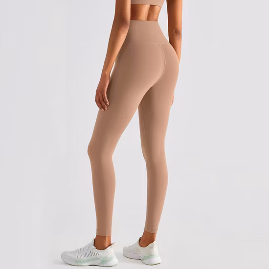 High Quality Yoga Pants Women&prime; S Slim High Waist Peach Hip Fitness Pants Running Sport Leggings