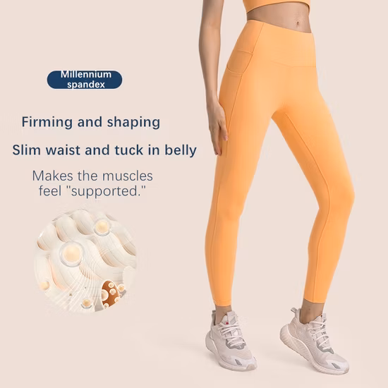 여성을 위한 엉덩이 리프트 하이 웨이스트 배 컨트롤 요가 러닝 레깅스